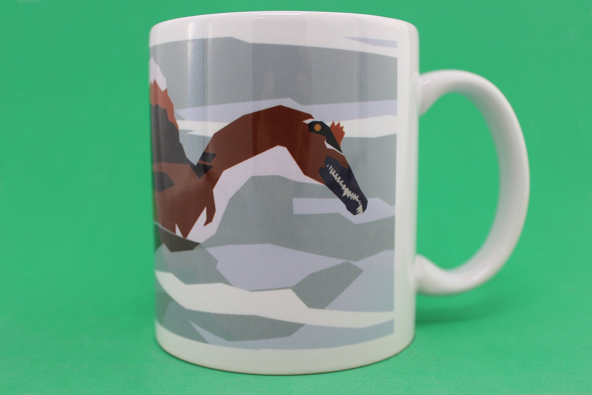 Spinosaurus Swimming Coffee Mug #1
