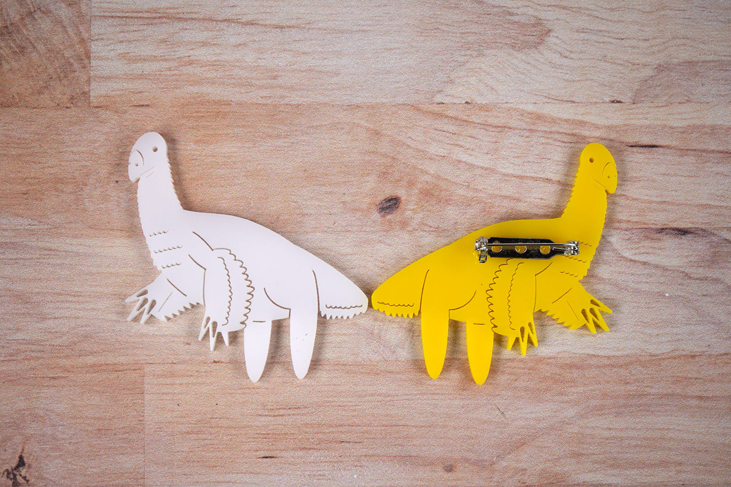 Derpy Therizinosaurus Dinosaur Brooch
