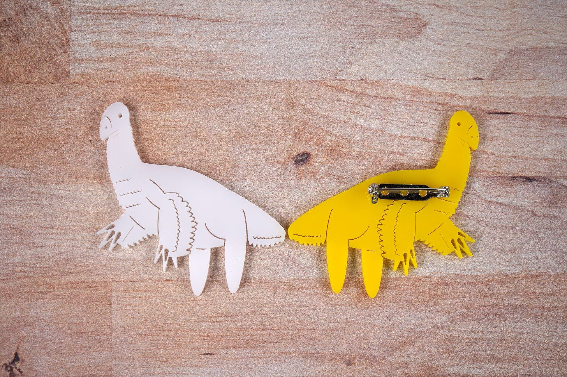 Derpy Therizinosaurus Dinosaur Brooch