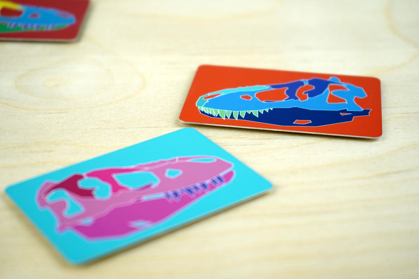 Carnivore Dino Skull Magnets - Set of 3