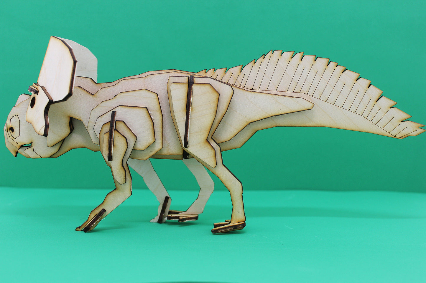 Protoceratops Wood Puzzle Model