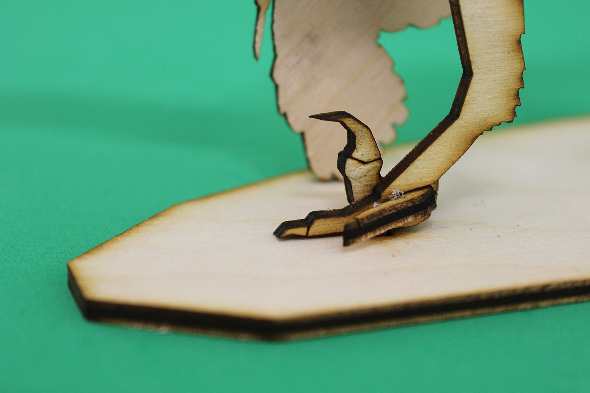 Velociraptor Wood Puzzle Model