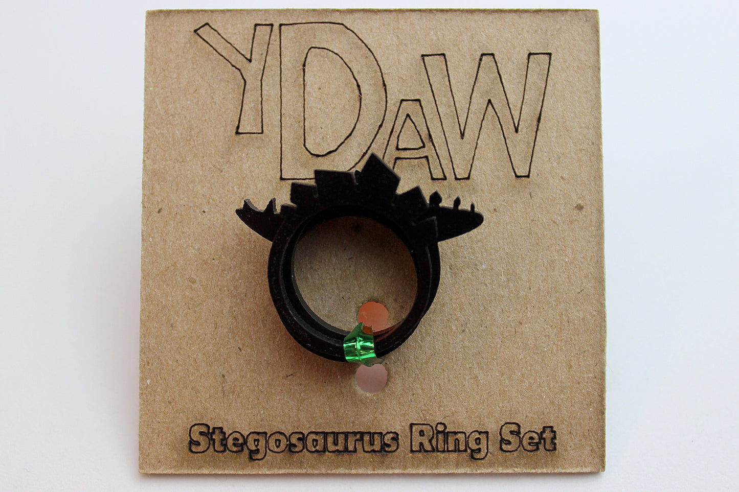 Stegosaurus Stacking Ring Set