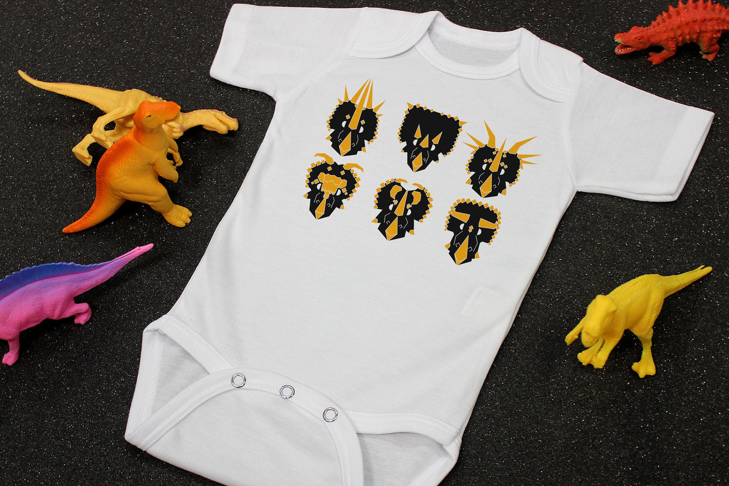 Ceratopsids Dinosaur Baby Bodysuit