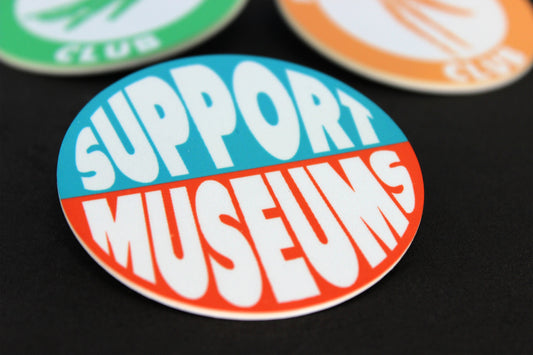 Support Museums Pinback Button