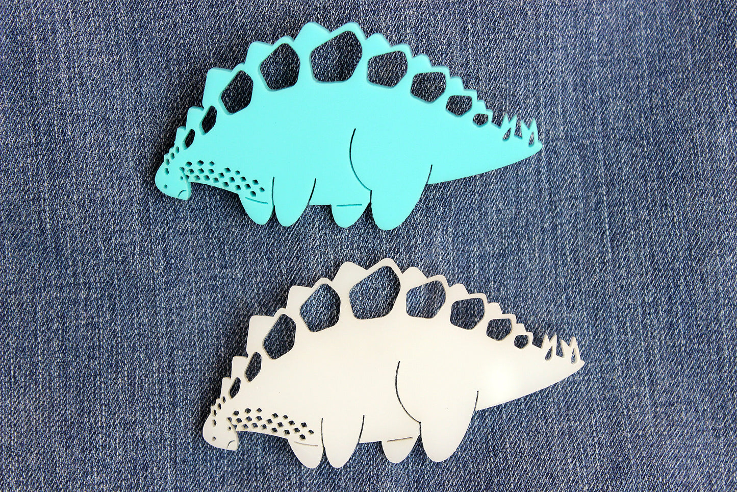 Derpy Stegosaurus Dinosaur Brooch