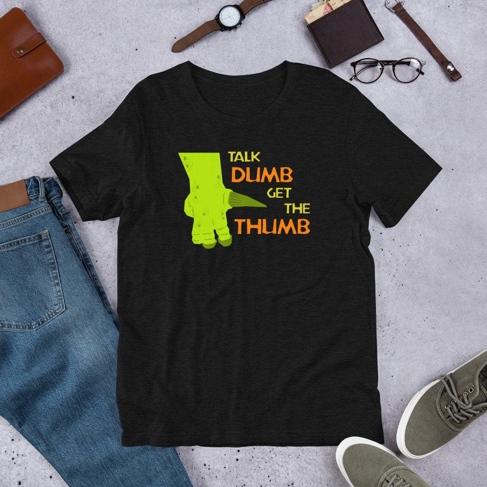 Talk Dumb Get the Thumb Iguanodon Unisex T-Shirt