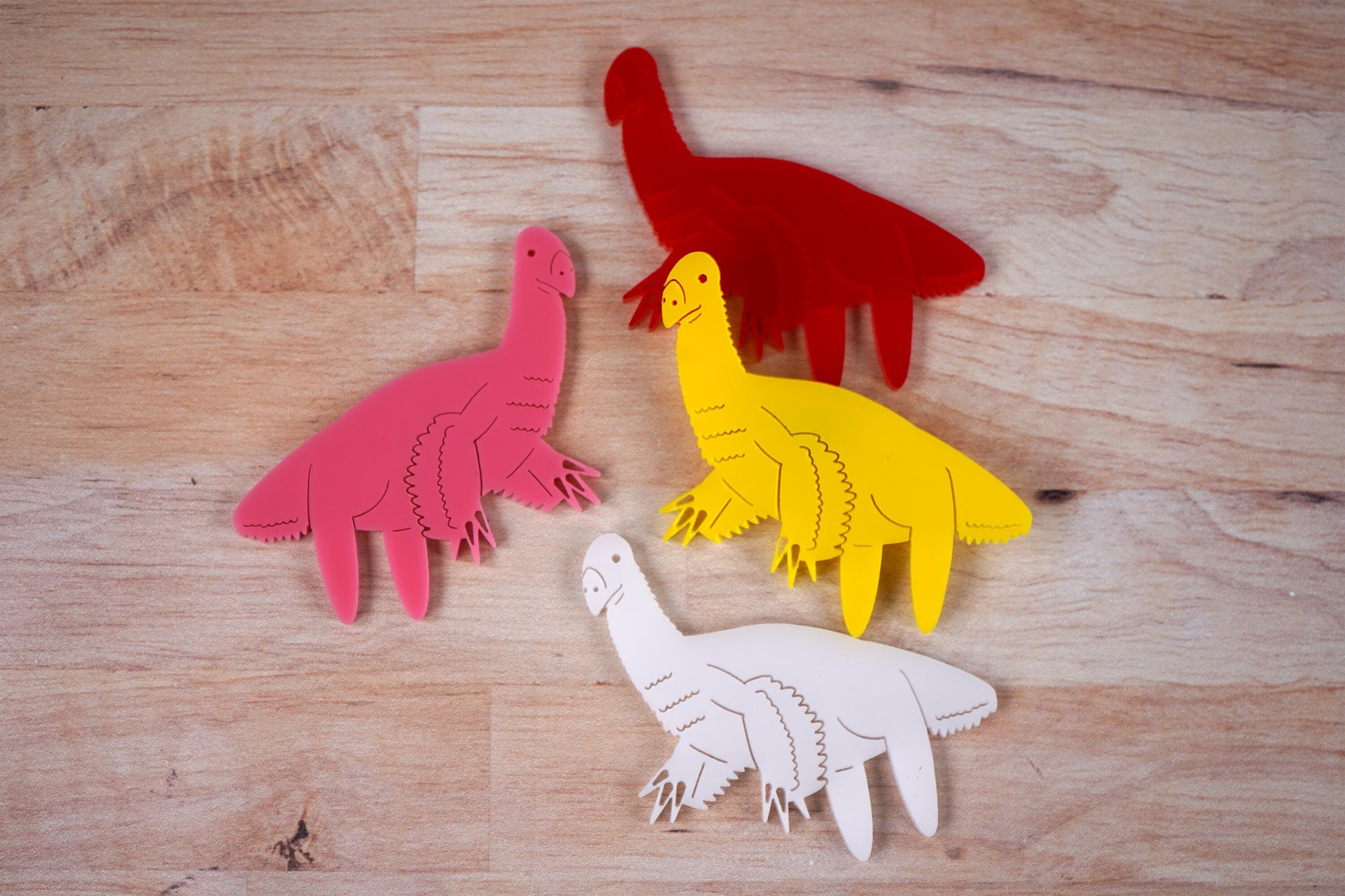 Derpy Therizinosaurus Dinosaur Brooch
