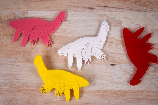 Derpy Therizinosaurus Dinosaur Brooch