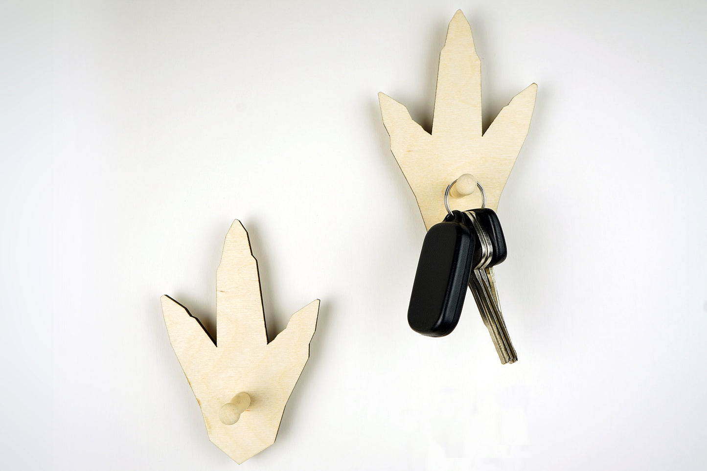 Dinosaur Footprint Keyholder Wall Hooks