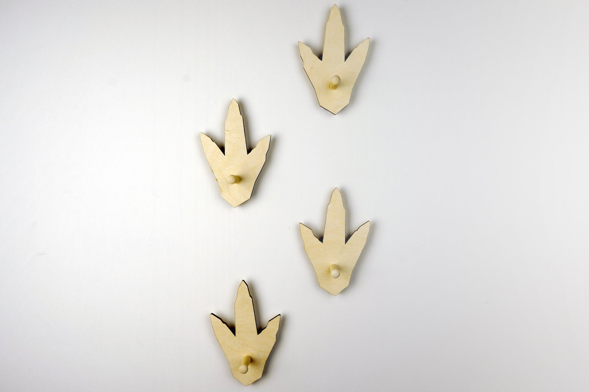 Dinosaur Footprint Keyholder Wall Hooks