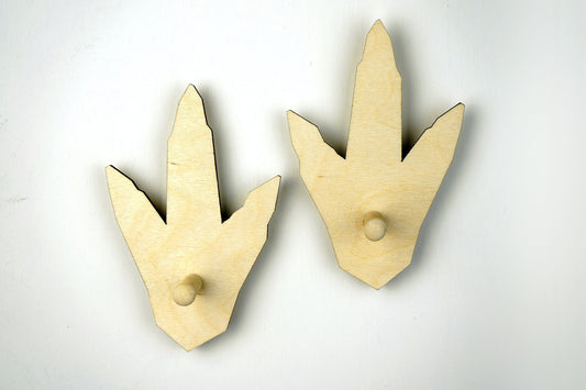 Dinosaur Footprint Keyholder Wall Hooks