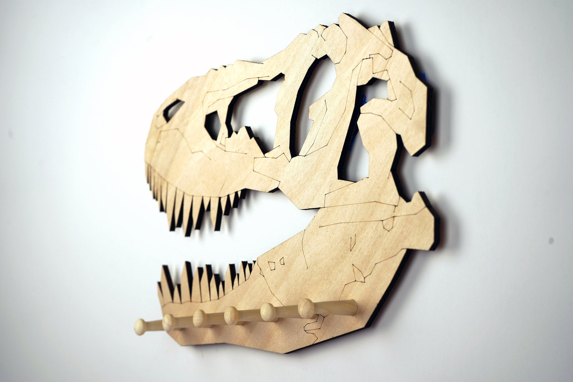 T.rex Skull Keyholder Wall Hooks