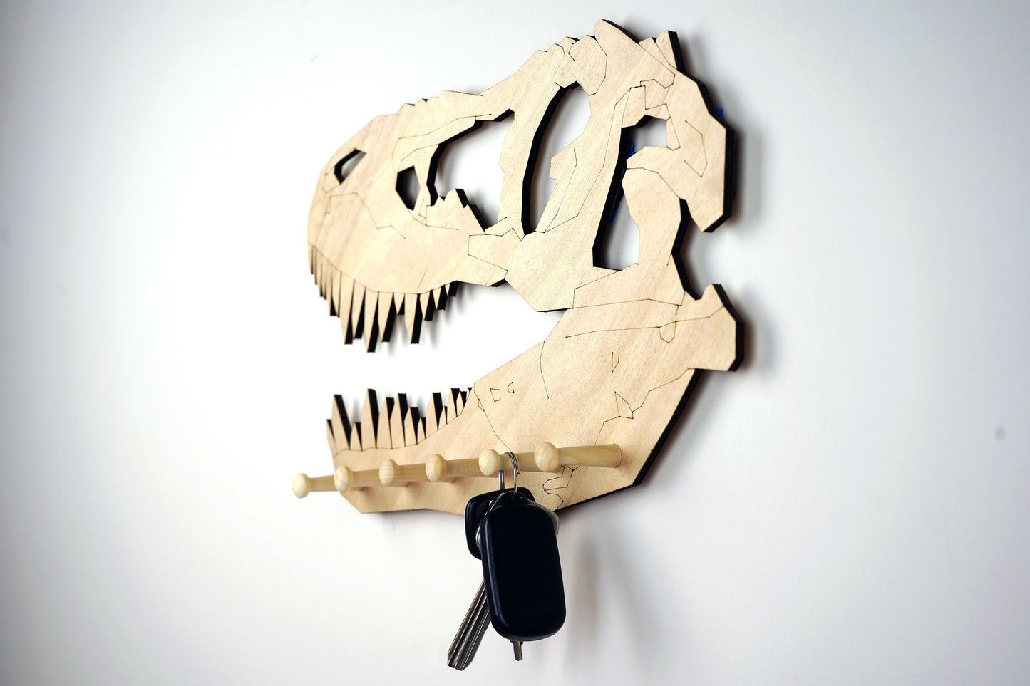 T.rex Skull Keyholder Wall Hooks