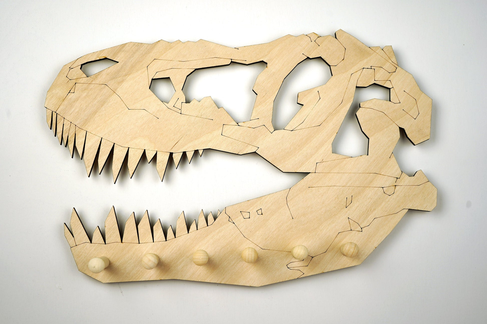 T.rex Skull Keyholder Wall Hooks