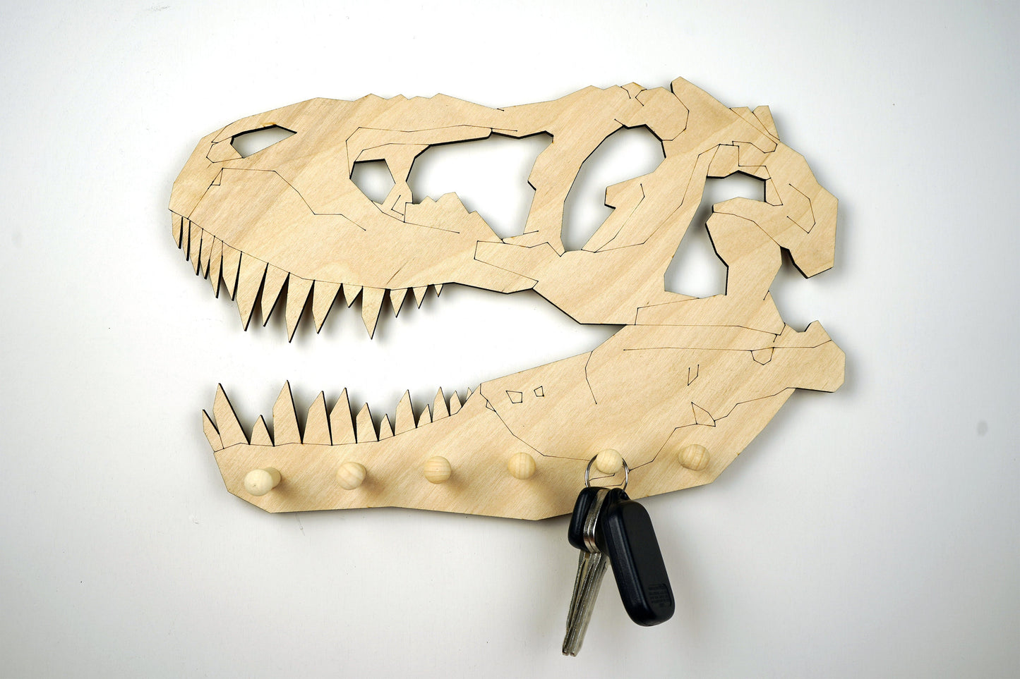 T.rex Skull Keyholder Wall Hooks