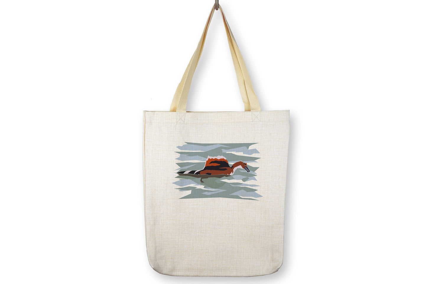 Swimming Spinosaurus Tote Bag