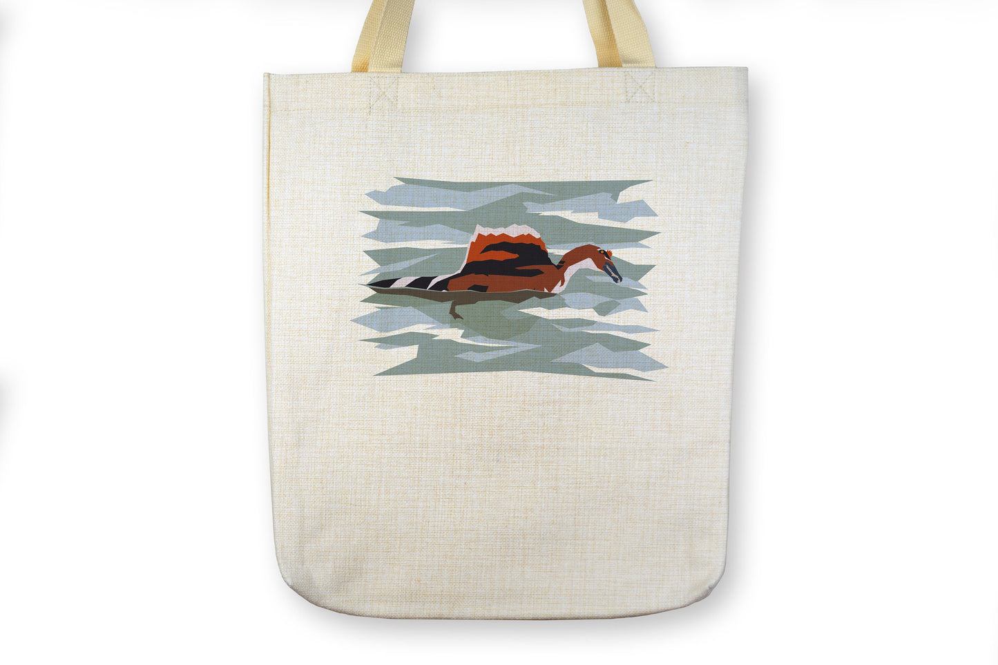 Swimming Spinosaurus Tote Bag