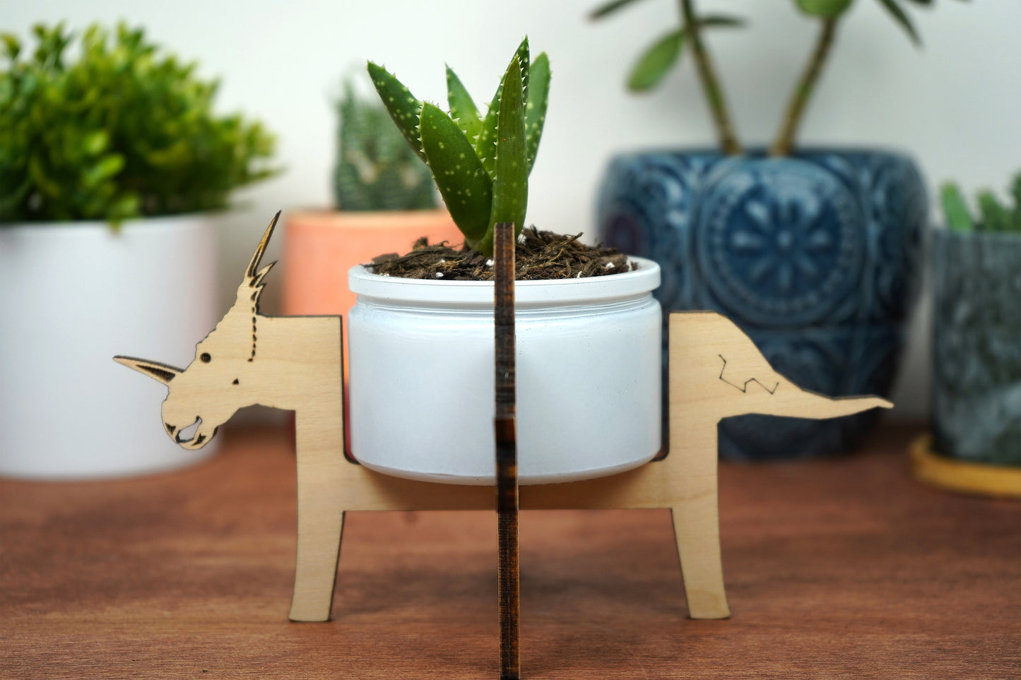 Styracosaurus Dinosaur Mini Plant Stand