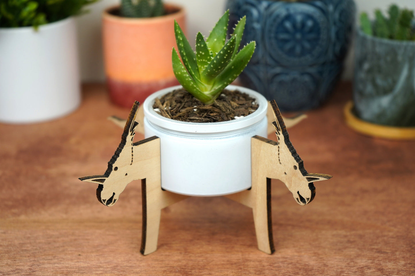 Styracosaurus Dinosaur Mini Plant Stand