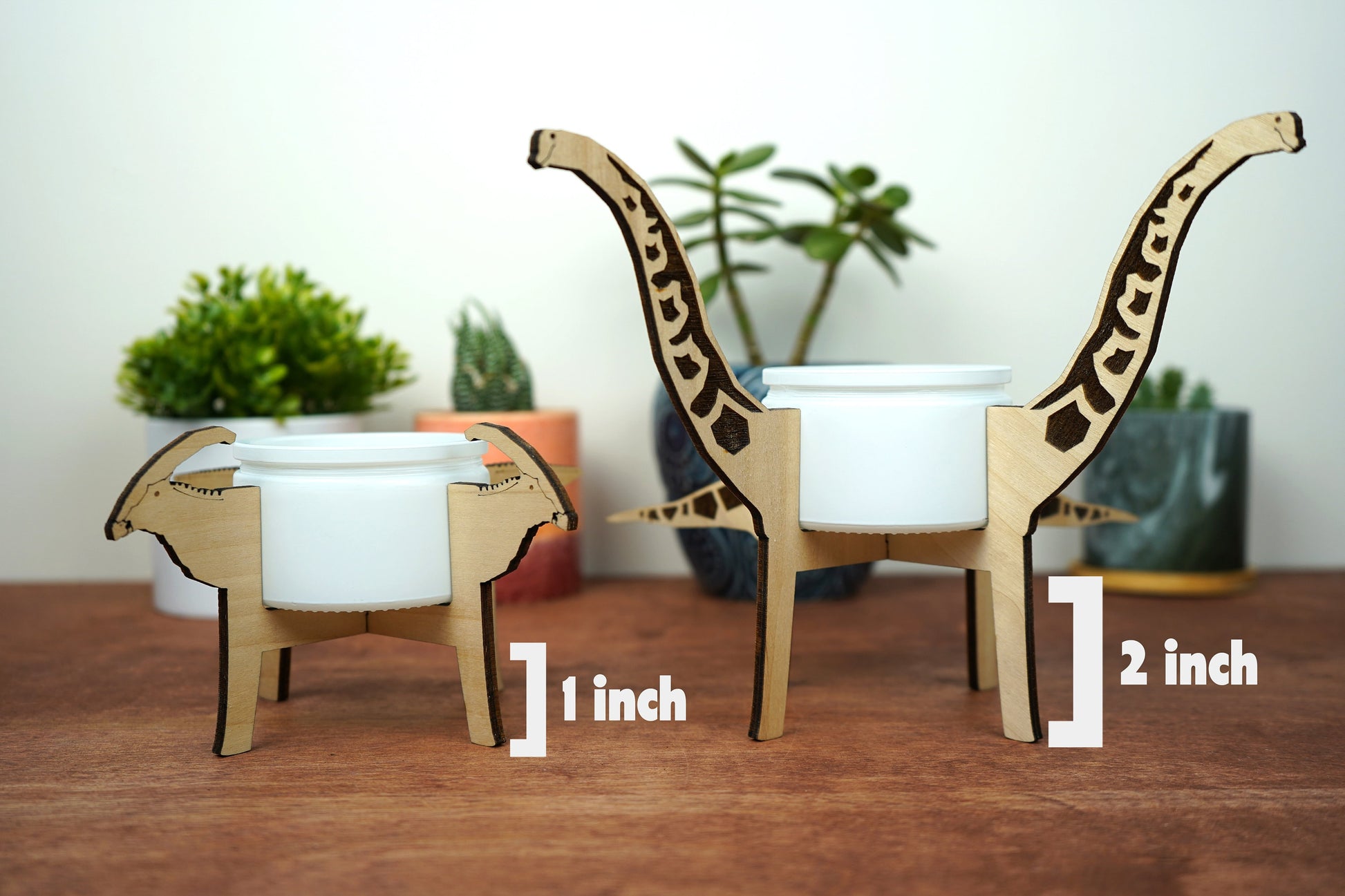 Parasaurolophus Dinosaur Mini Plant Stand