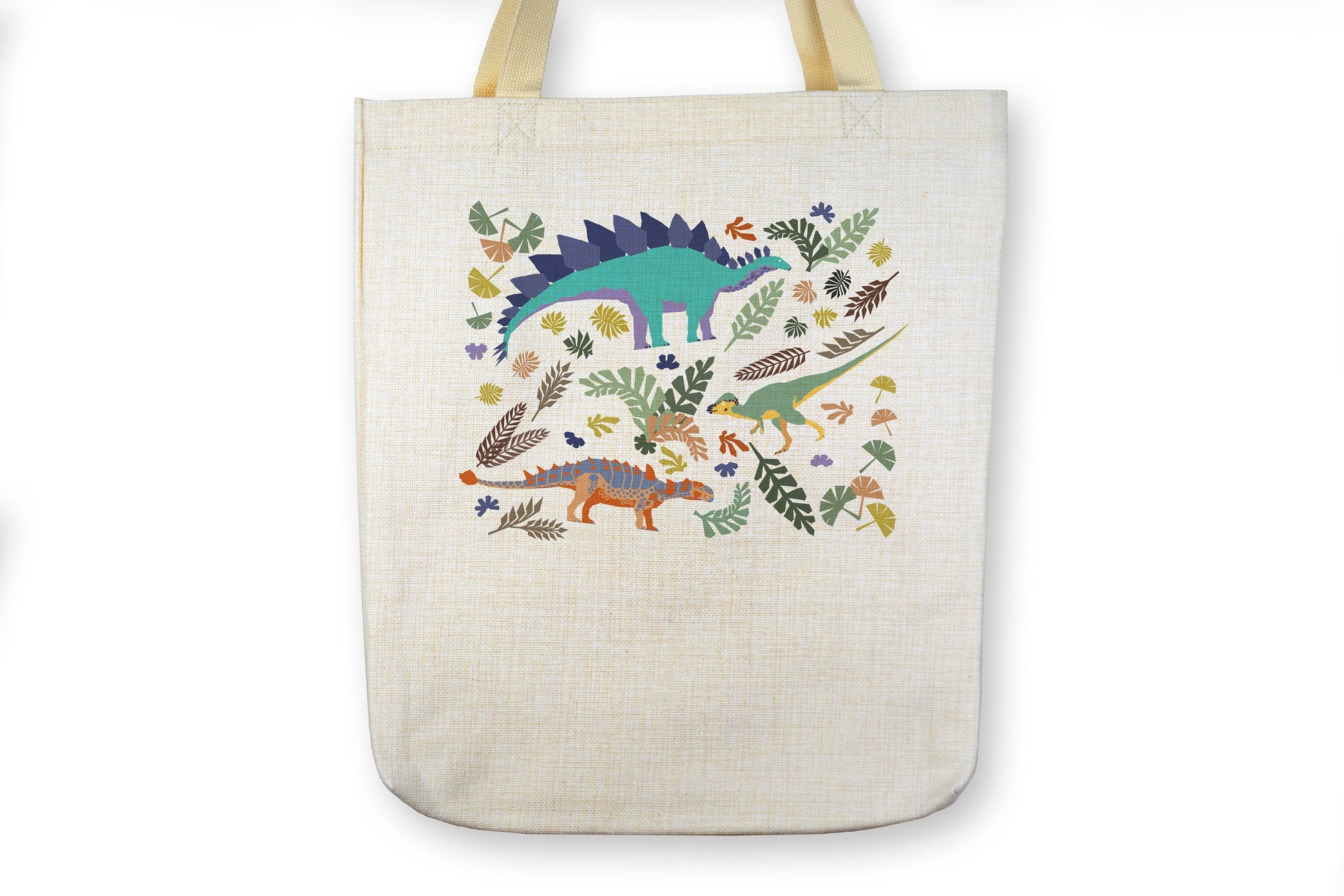 Dinosaurs and Flora Tote Bag