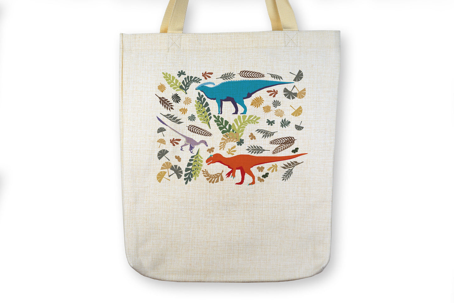 Dinosaurs and Flora Tote Bag