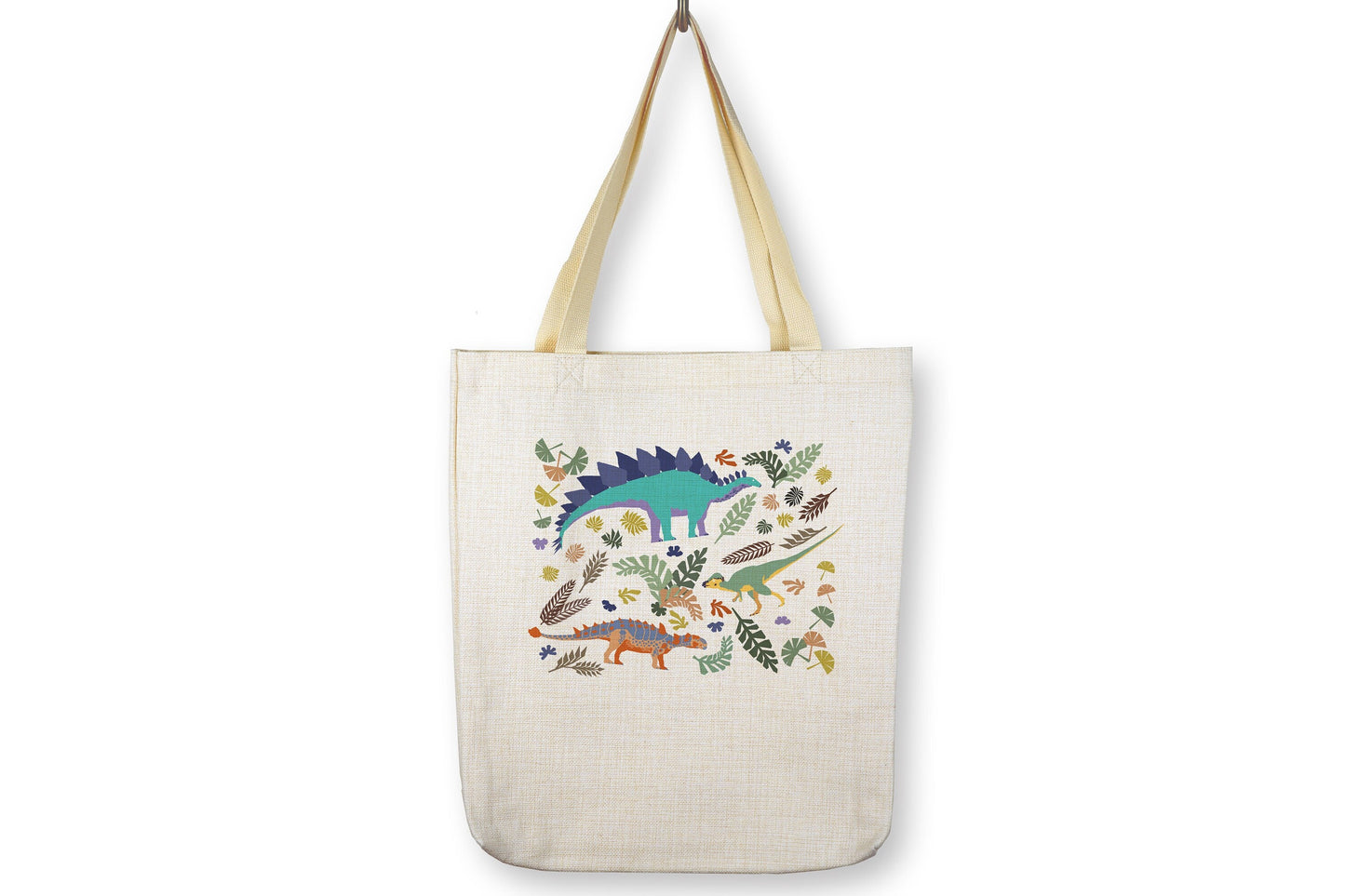 Dinosaurs and Flora Tote Bag