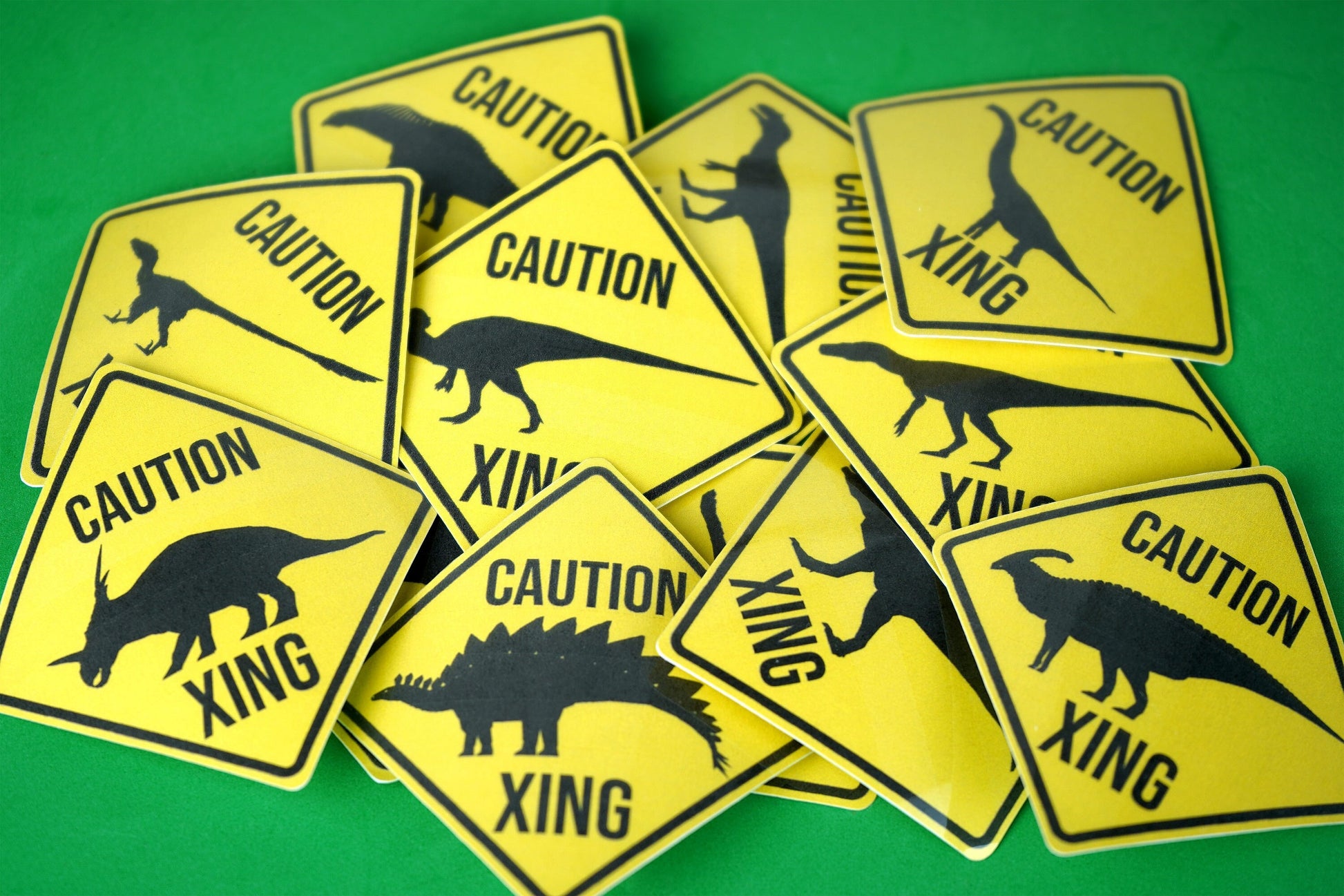 Dinosaur Crossing Stickers (Pick Your Dino!)