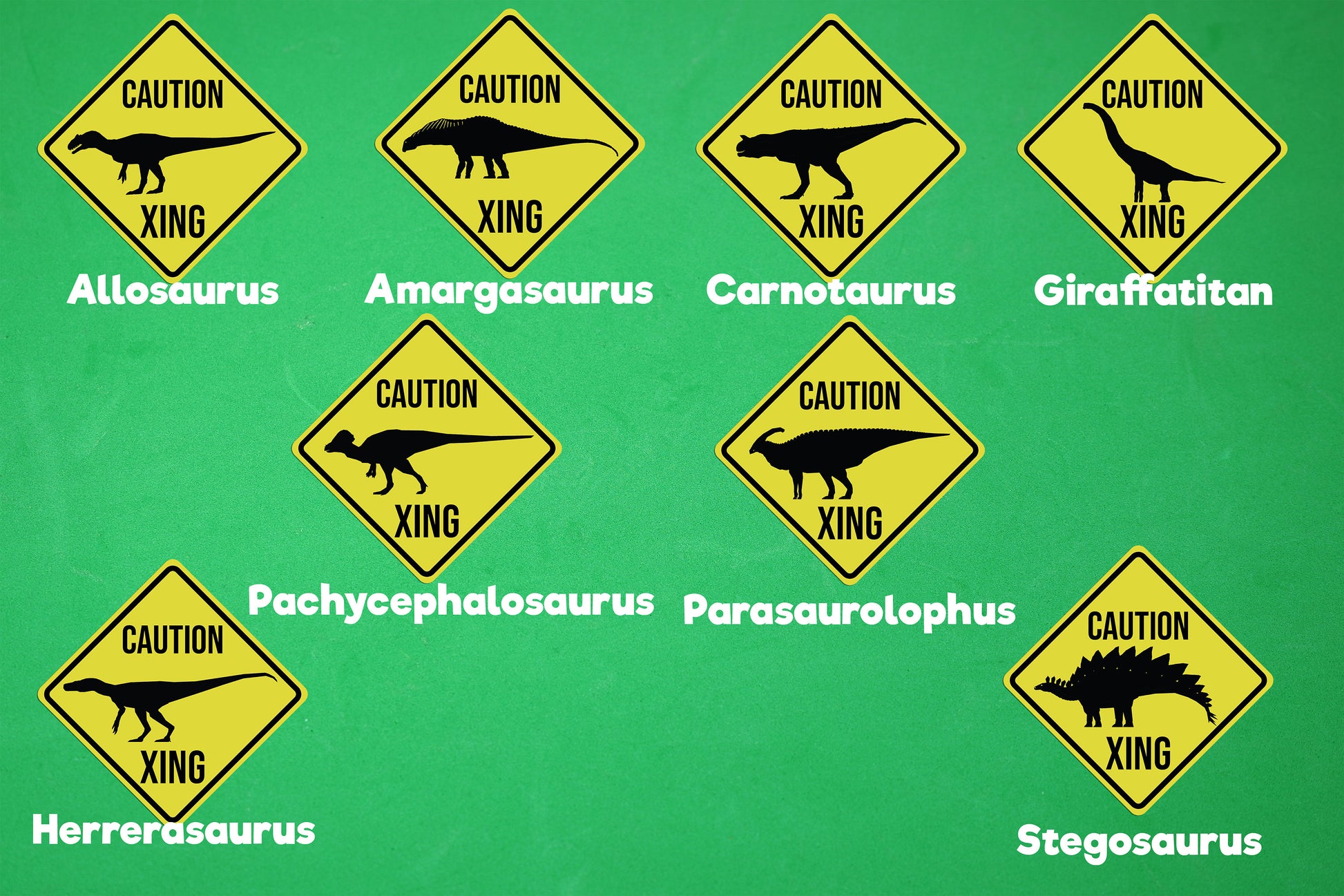 Dinosaur Crossing Stickers (Pick Your Dino!)