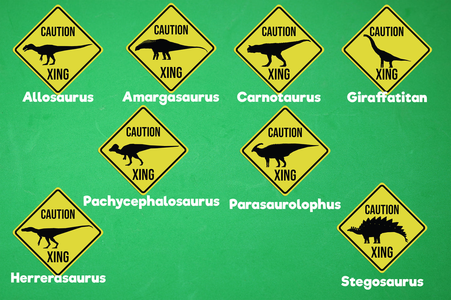 Dinosaur Crossing Stickers Assorted Pack