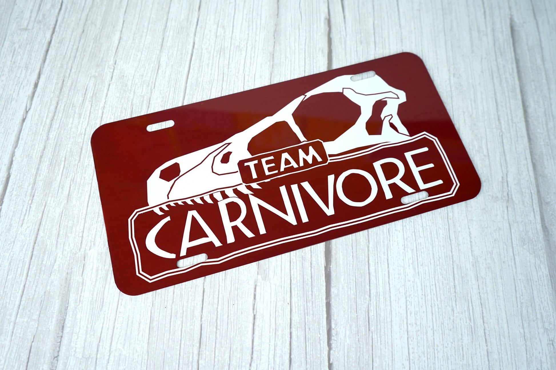 Team Carnivore Novelty License Plate