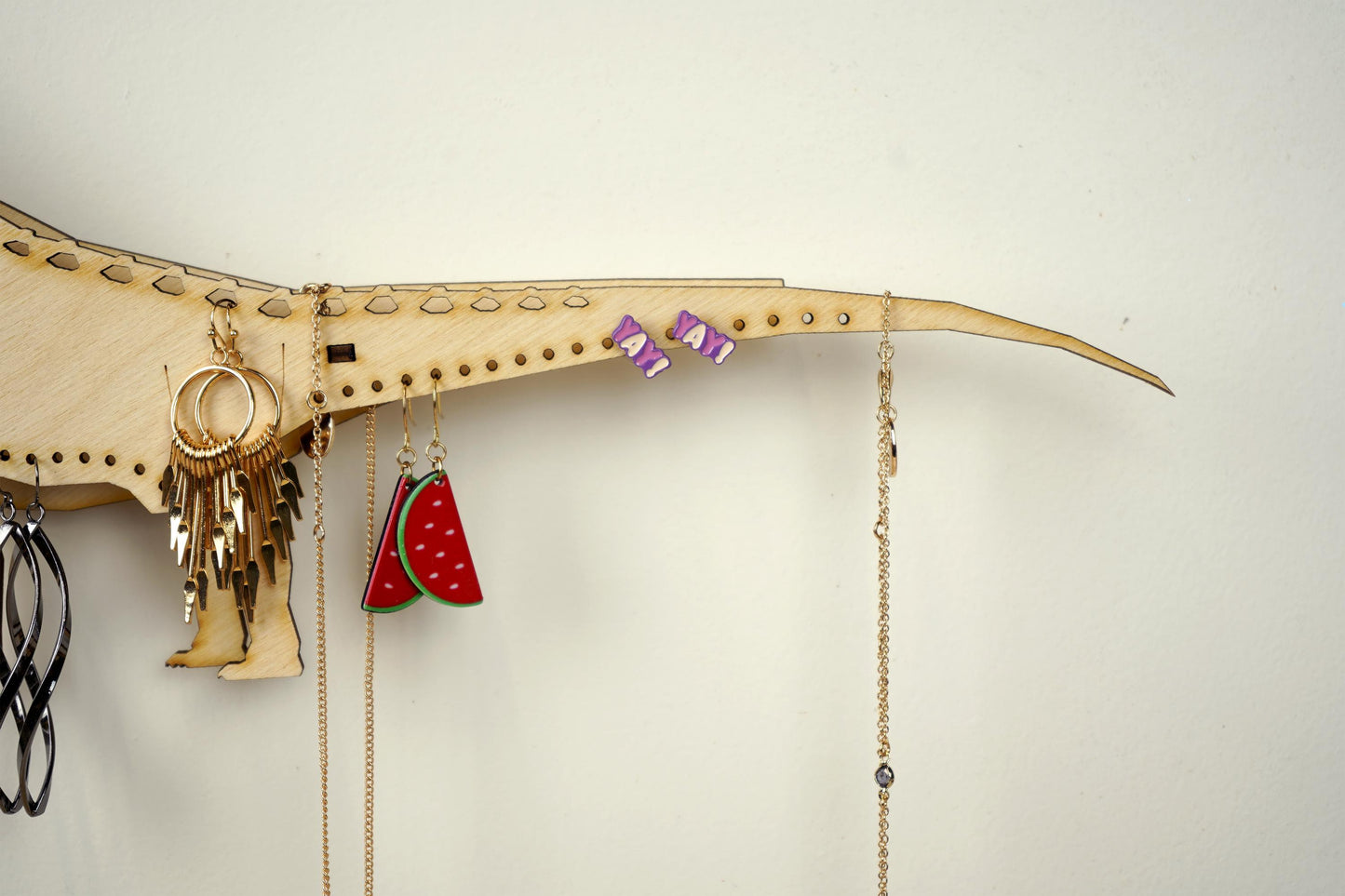 Long Neck Dinosaur Jewelry Holder