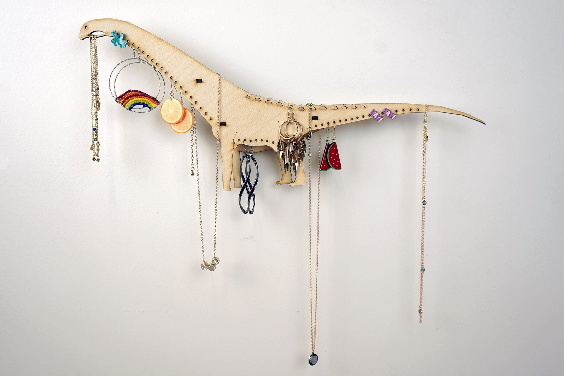 Long Neck Dinosaur Jewelry Holder