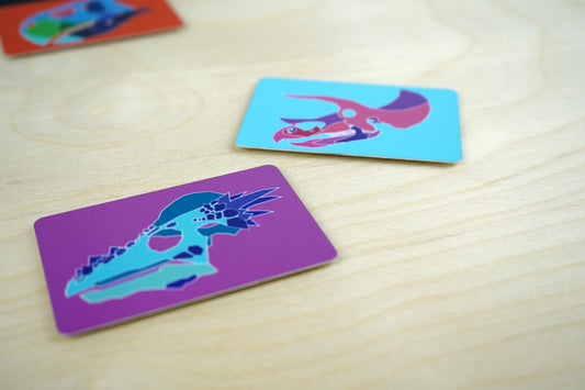 Herbivore Dino Skull Magnets - Set of 3